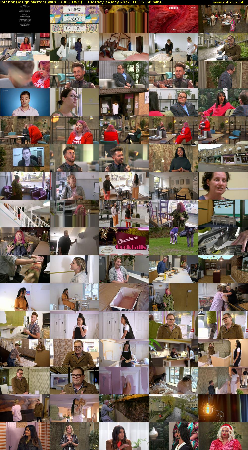 Interior Design Masters with... (BBC TWO) Tuesday 24 May 2022 16:15 - 17:15