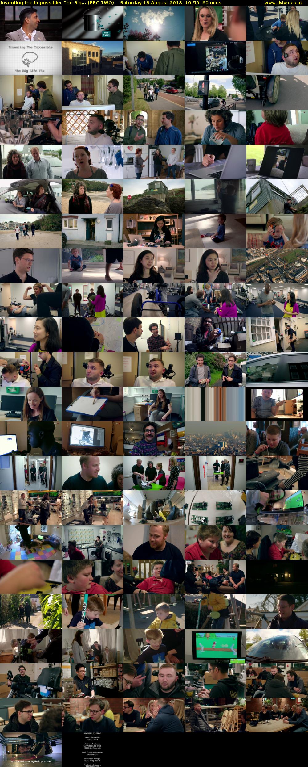 Inventing the Impossible: The Big... (BBC TWO) Saturday 18 August 2018 16:50 - 17:50