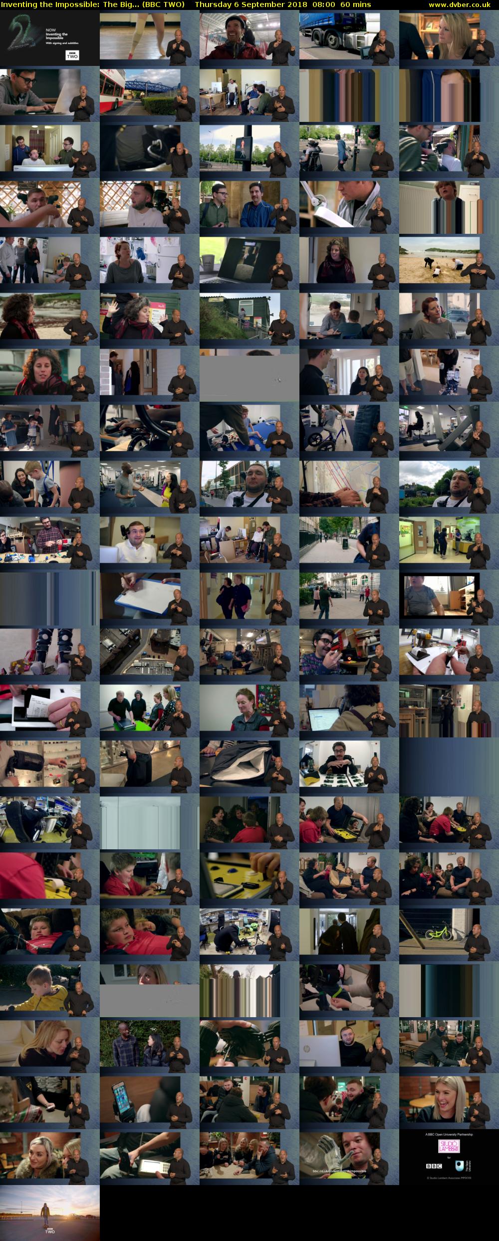 Inventing the Impossible: The Big... (BBC TWO) Thursday 6 September 2018 08:00 - 09:00