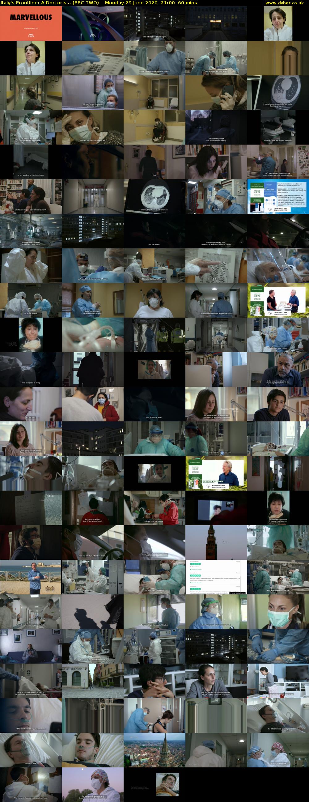Italy's Frontline: A Doctor's... (BBC TWO) Monday 29 June 2020 21:00 - 22:00