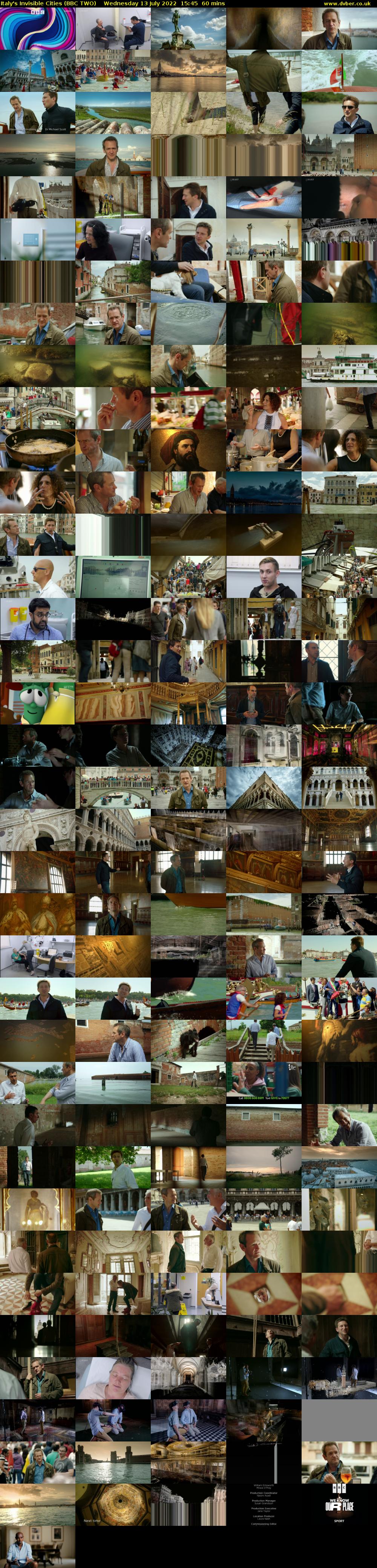 Italy's Invisible Cities (BBC TWO) Wednesday 13 July 2022 15:45 - 16:45