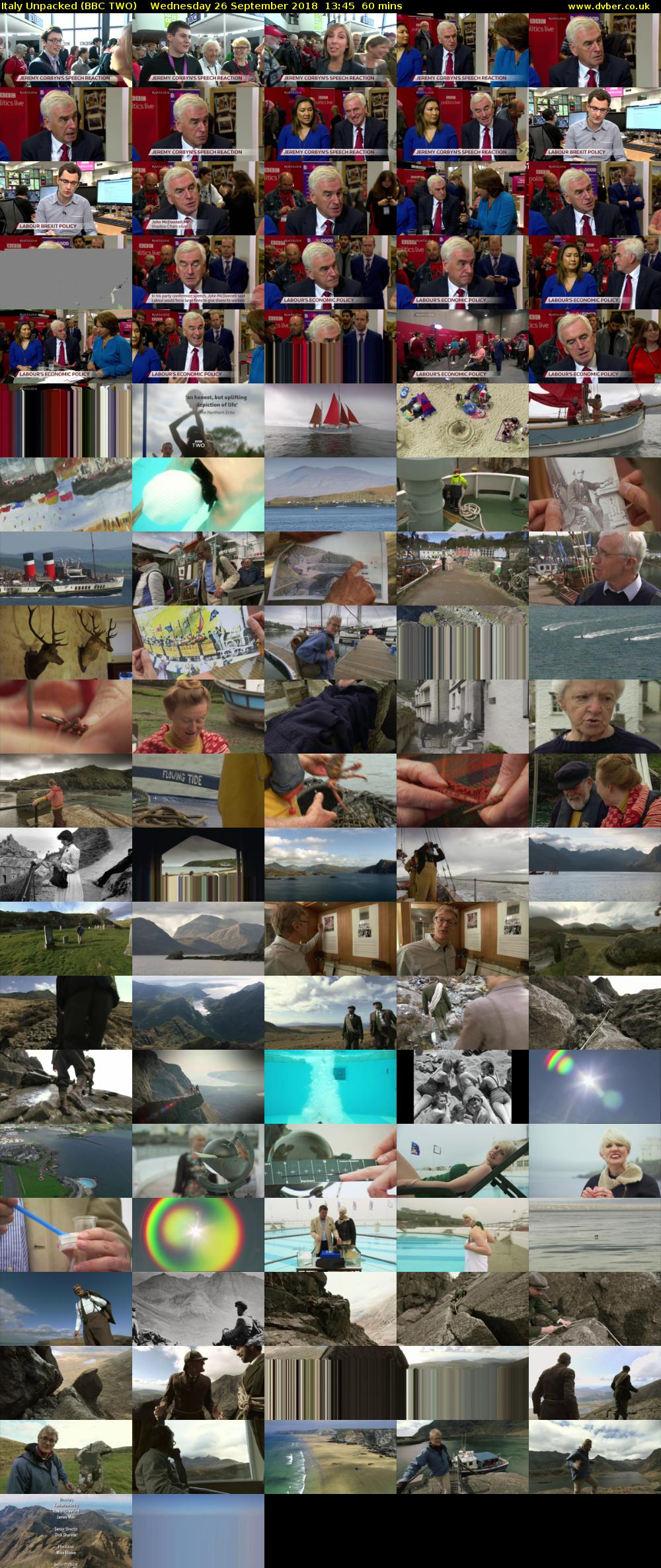 Italy Unpacked (BBC TWO) Wednesday 26 September 2018 13:45 - 14:45