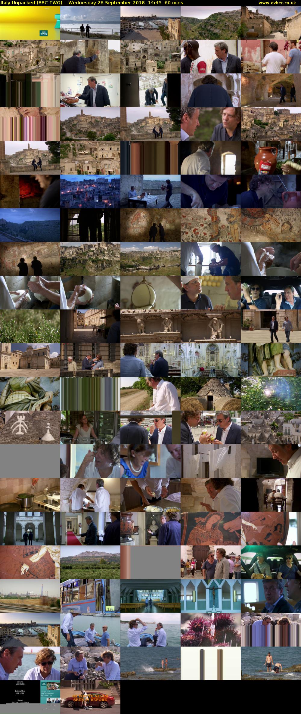 Italy Unpacked (BBC TWO) Wednesday 26 September 2018 14:45 - 15:45