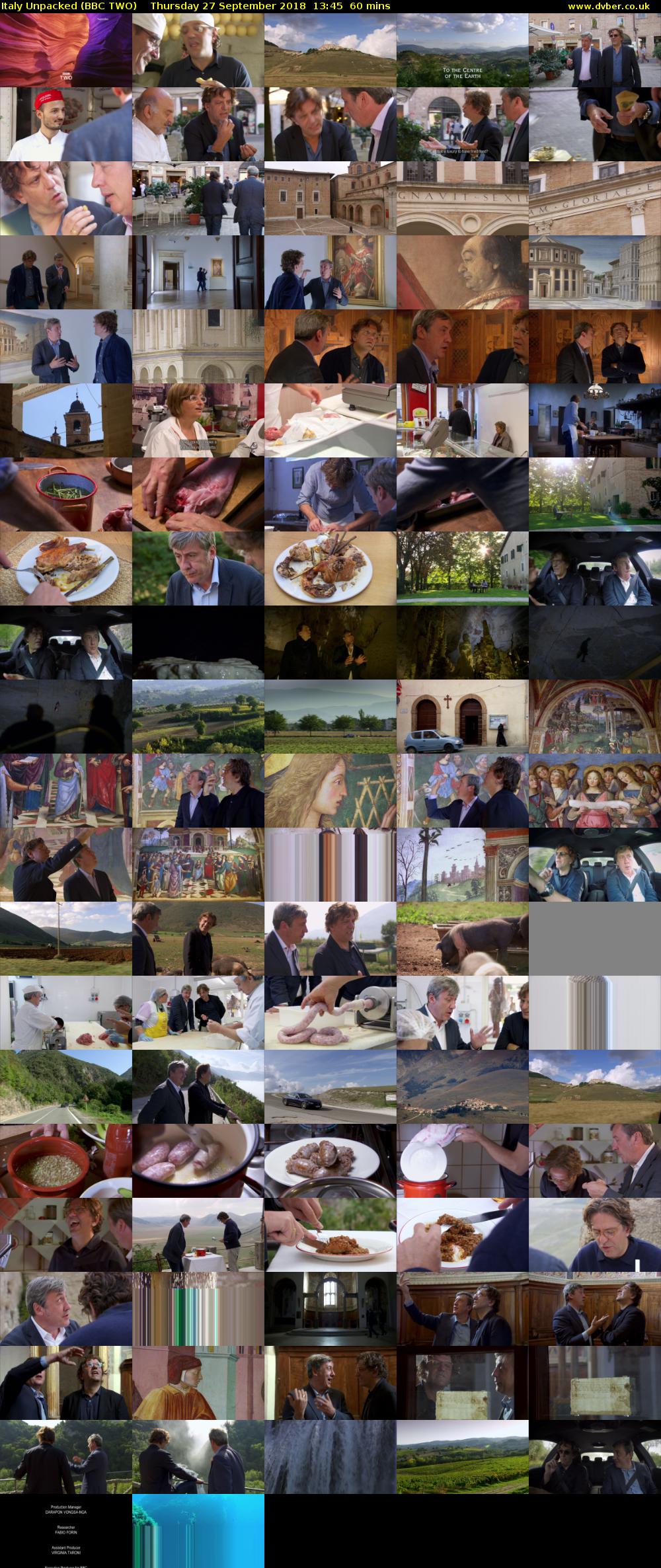 Italy Unpacked (BBC TWO) Thursday 27 September 2018 13:45 - 14:45