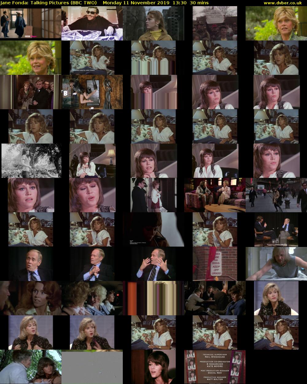 Jane Fonda: Talking Pictures (BBC TWO) Monday 11 November 2019 13:30 - 14:00