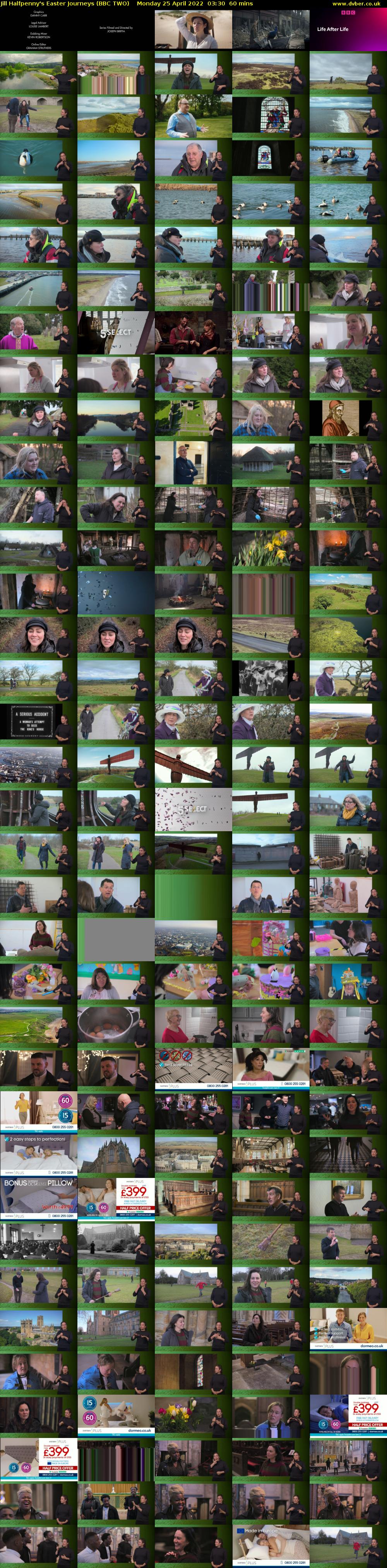 Jill Halfpenny's Easter Journeys (BBC TWO) Monday 25 April 2022 03:30 - 04:30