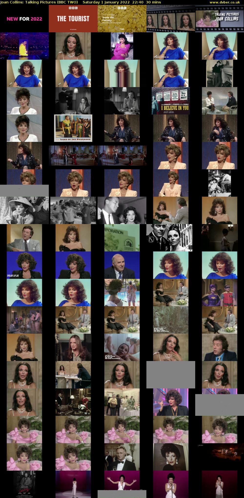 Joan Collins: Talking Pictures (BBC TWO) Saturday 1 January 2022 22:40 - 23:10