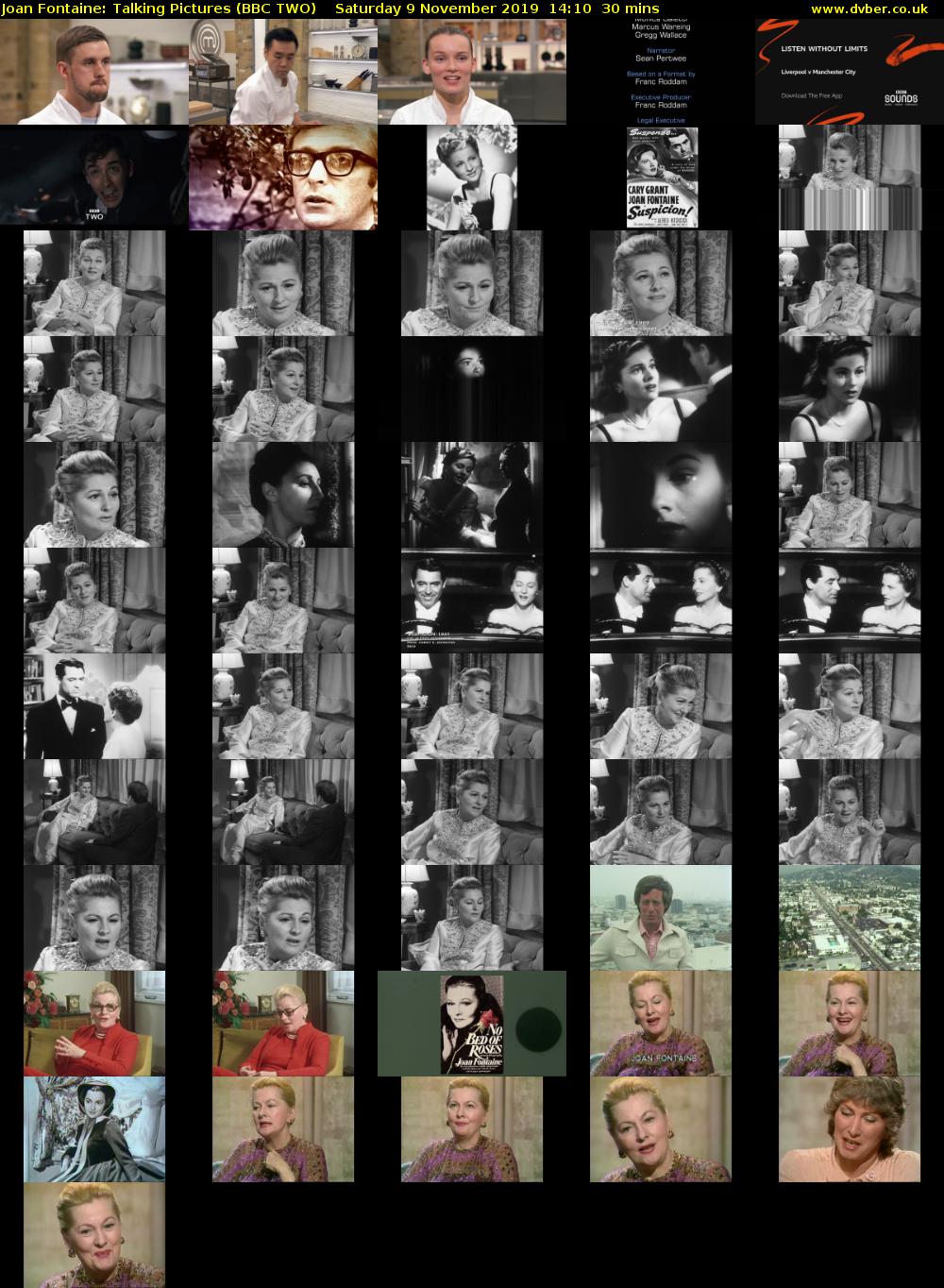 Joan Fontaine: Talking Pictures (BBC TWO) Saturday 9 November 2019 14:10 - 14:40