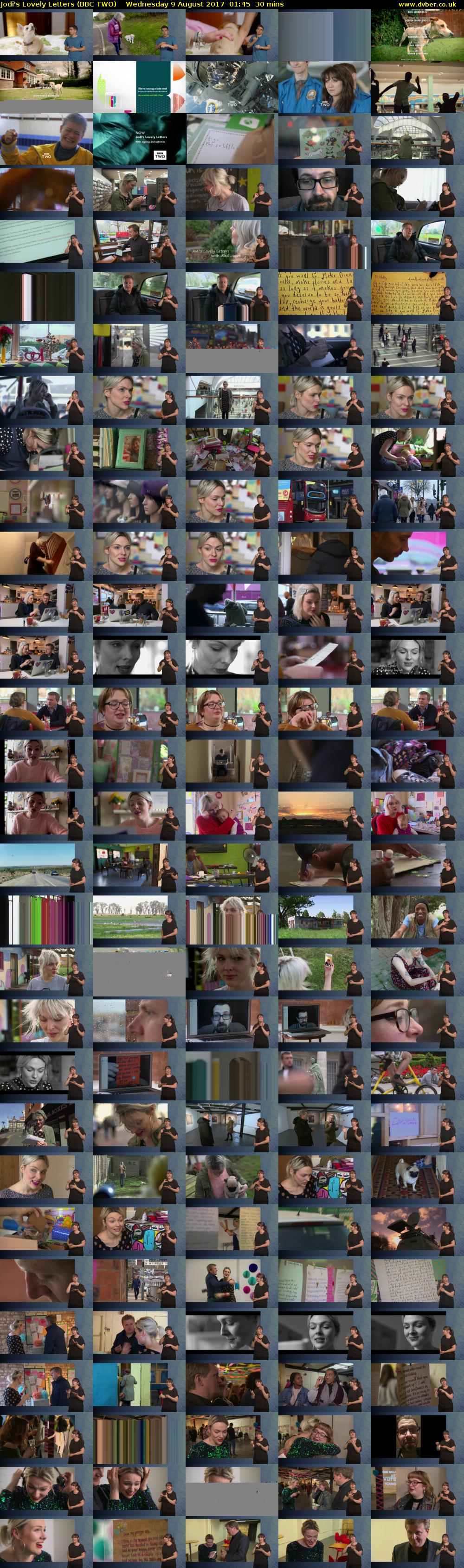 Jodi's Lovely Letters (BBC TWO) Wednesday 9 August 2017 01:45 - 02:15
