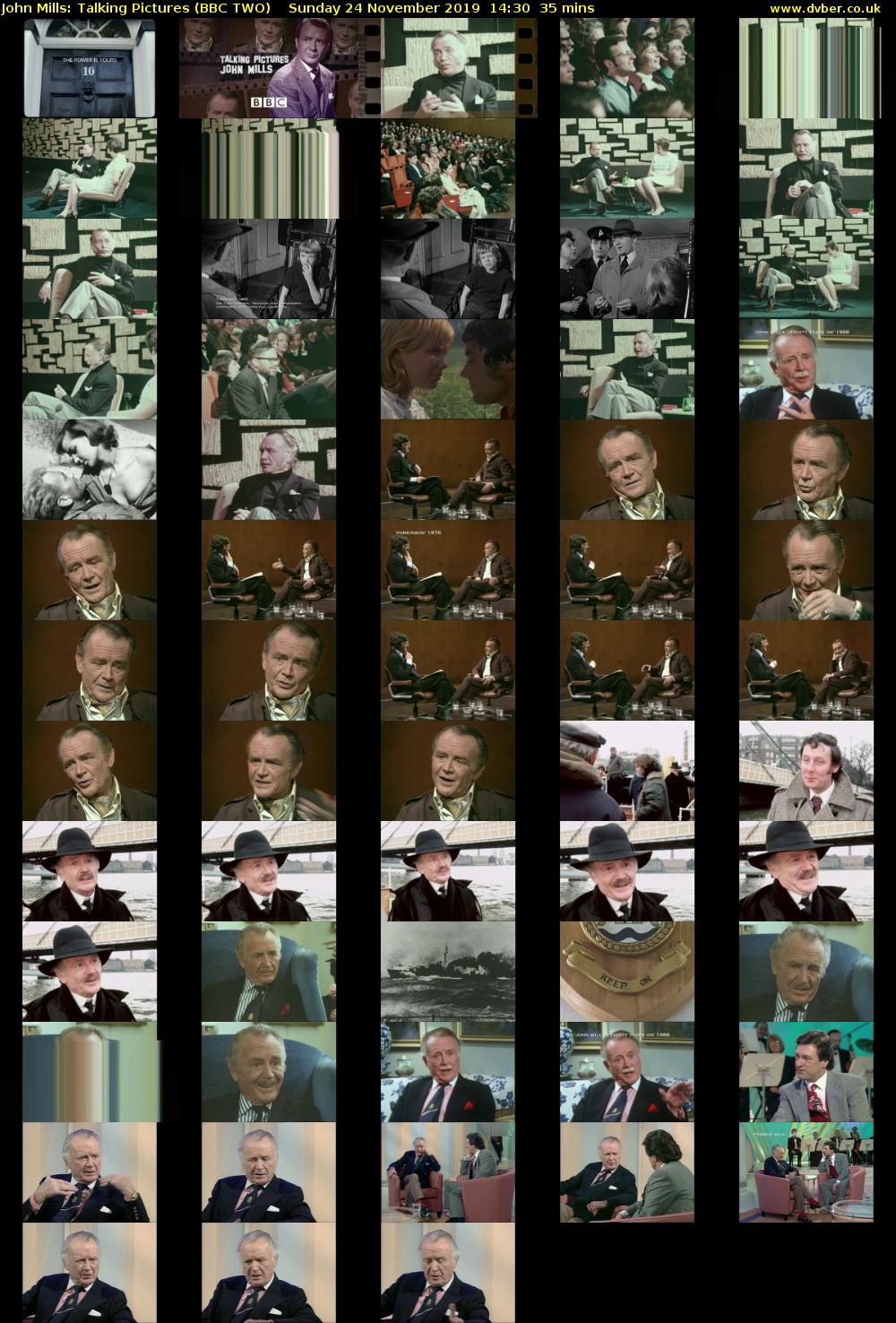 John Mills: Talking Pictures (BBC TWO) Sunday 24 November 2019 14:30 - 15:05