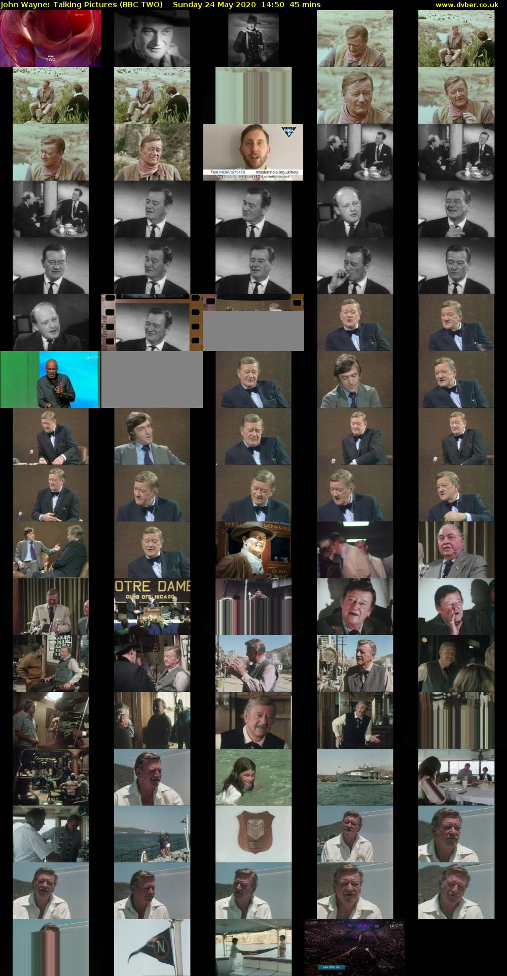 John Wayne: Talking Pictures (BBC TWO) Sunday 24 May 2020 14:50 - 15:35