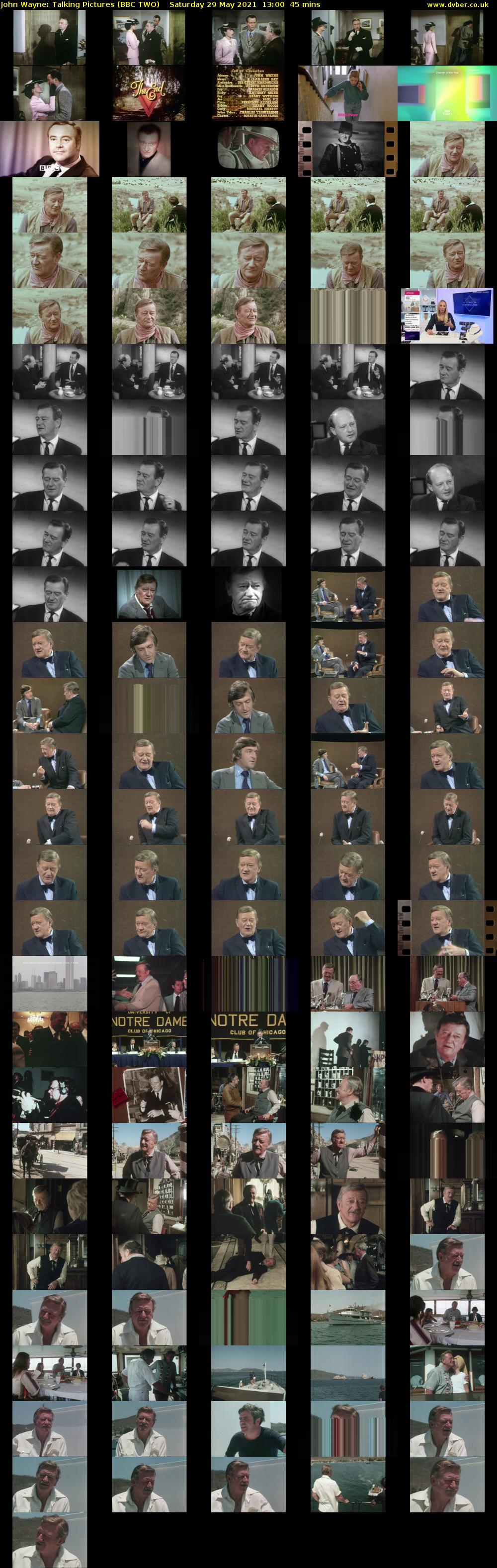 John Wayne: Talking Pictures (BBC TWO) Saturday 29 May 2021 13:00 - 13:45