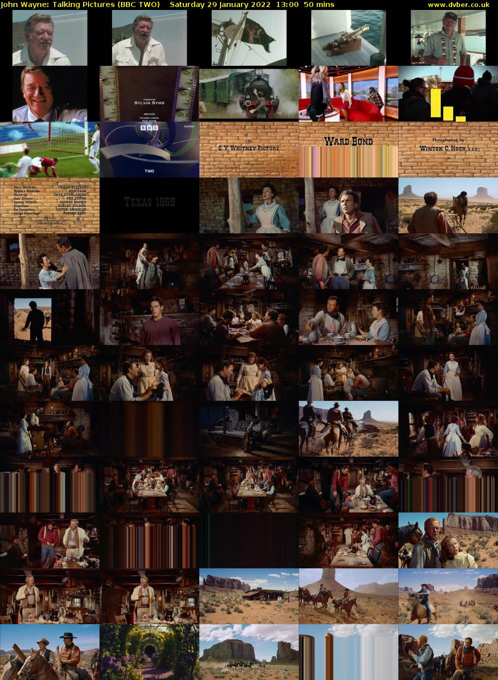 John Wayne: Talking Pictures (BBC TWO) Saturday 29 January 2022 13:00 - 13:50