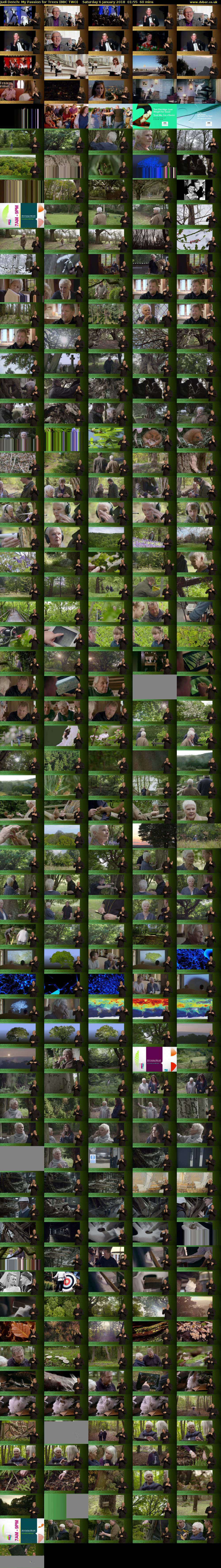 Judi Dench: My Passion for Trees (BBC TWO) Saturday 6 January 2018 01:55 - 02:55