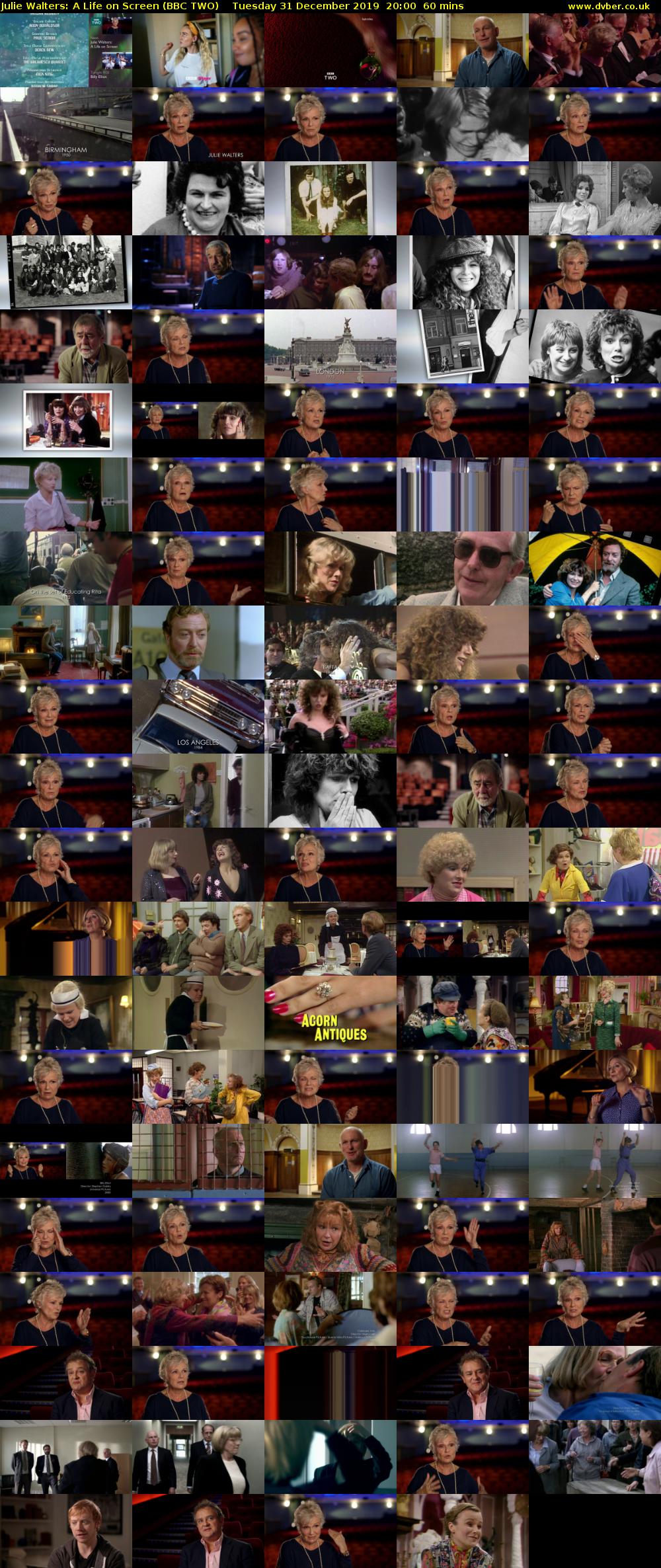 Julie Walters: A Life on Screen (BBC TWO) Tuesday 31 December 2019 20:00 - 21:00