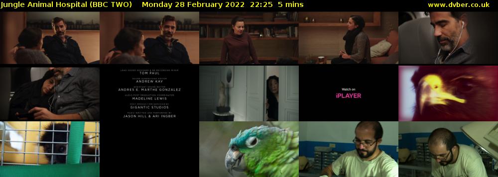 Jungle Animal Hospital (BBC TWO) Monday 28 February 2022 22:25 - 22:30