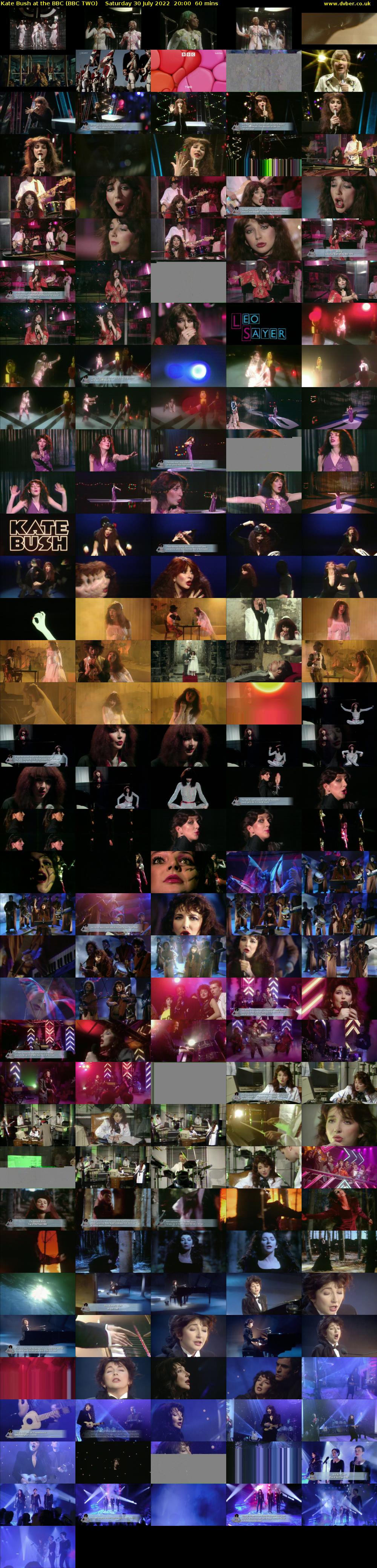 Kate Bush at the BBC (BBC TWO) Saturday 30 July 2022 20:00 - 21:00
