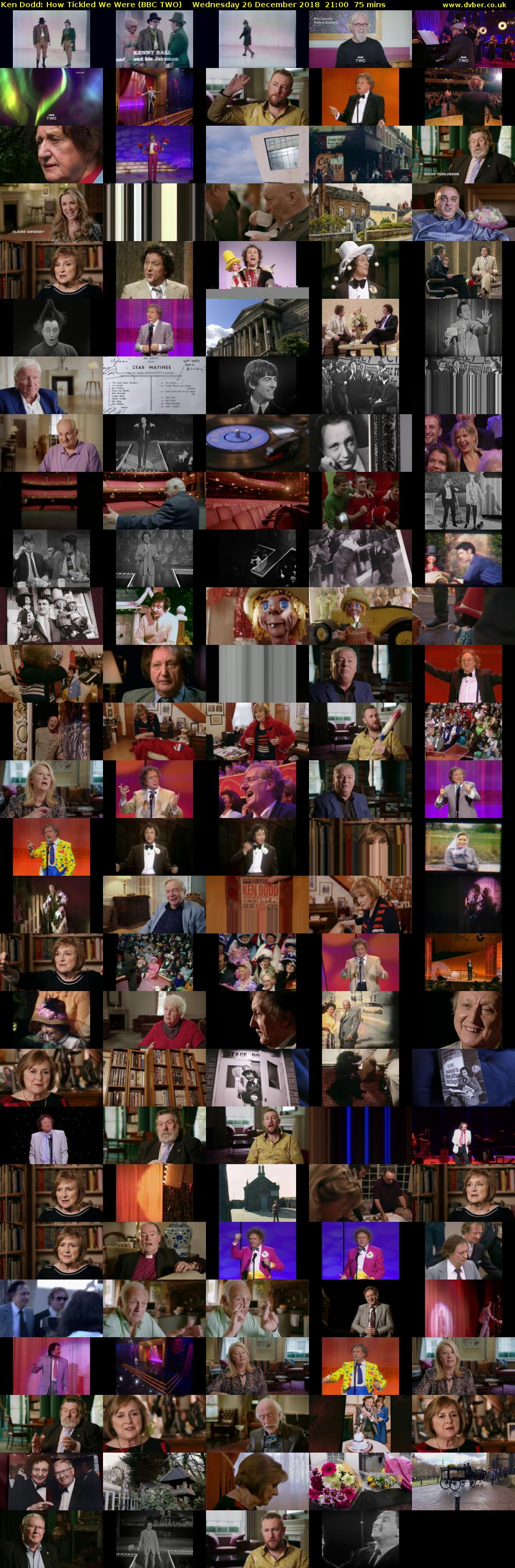 Ken Dodd: How Tickled We Were (BBC TWO) Wednesday 26 December 2018 21:00 - 22:15