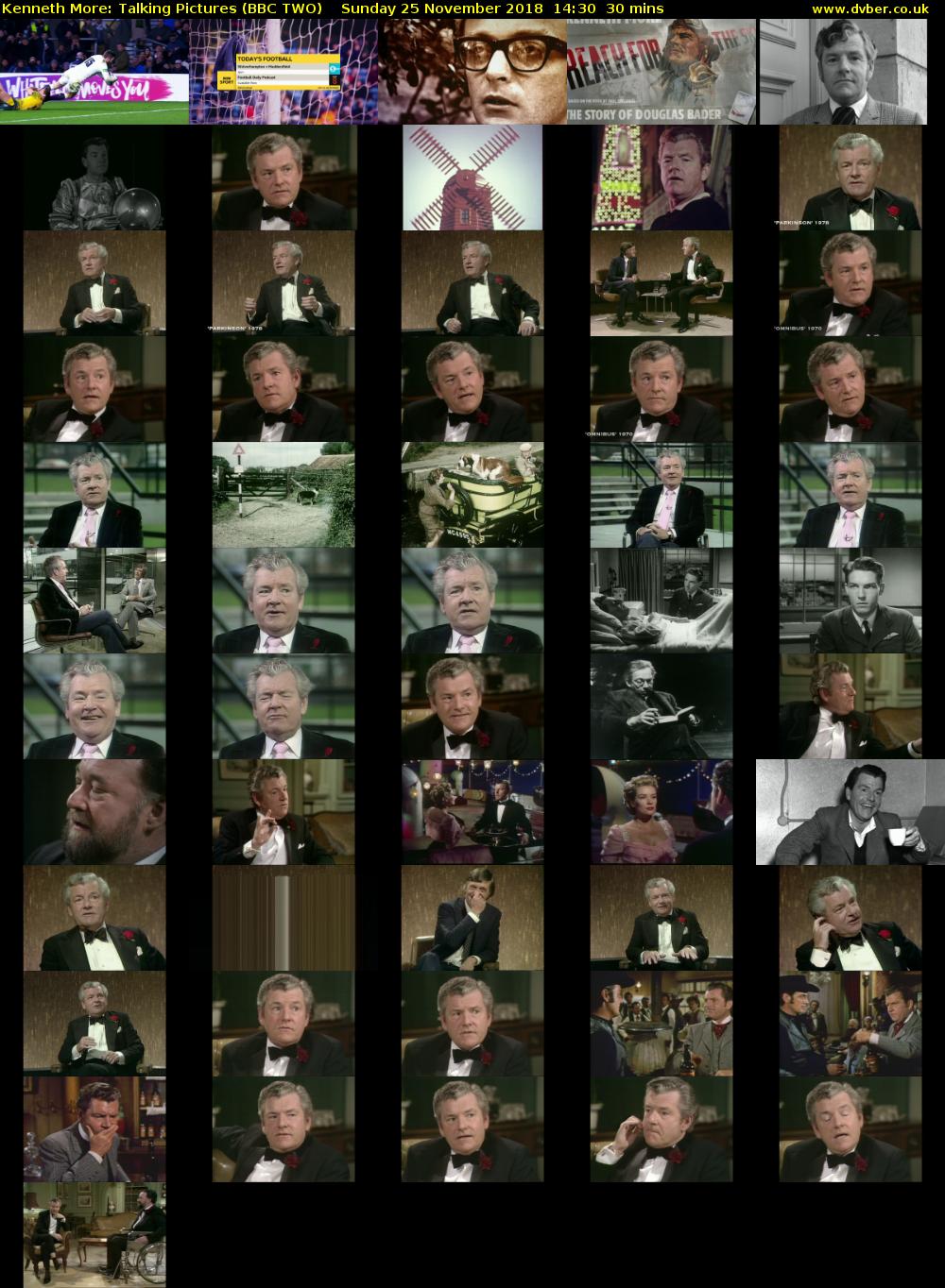 Kenneth More: Talking Pictures (BBC TWO) Sunday 25 November 2018 14:30 - 15:00