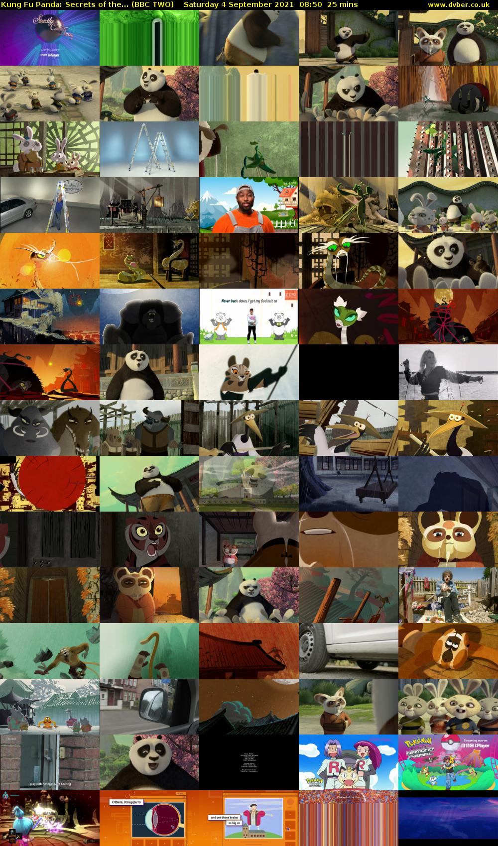Kung Fu Panda: Secrets of the... (BBC TWO) Saturday 4 September 2021 08:50 - 09:15