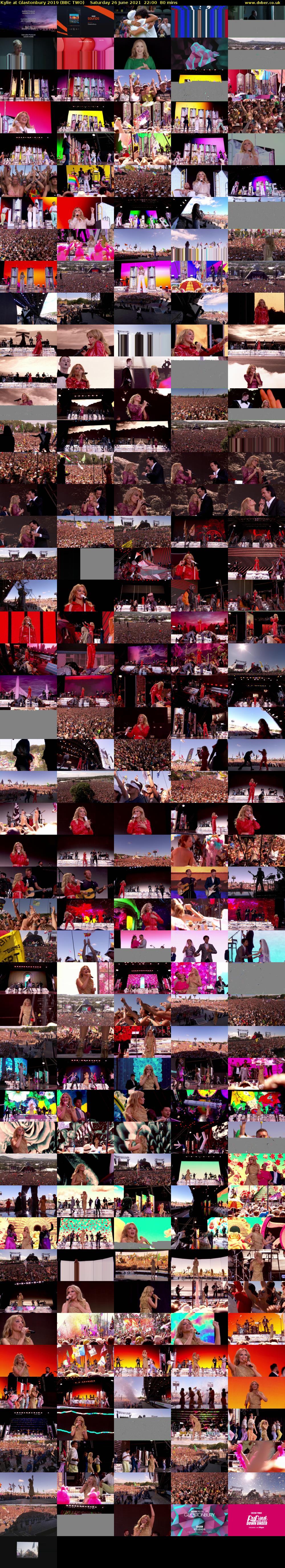 Kylie at Glastonbury 2019 (BBC TWO) Saturday 26 June 2021 22:00 - 23:20
