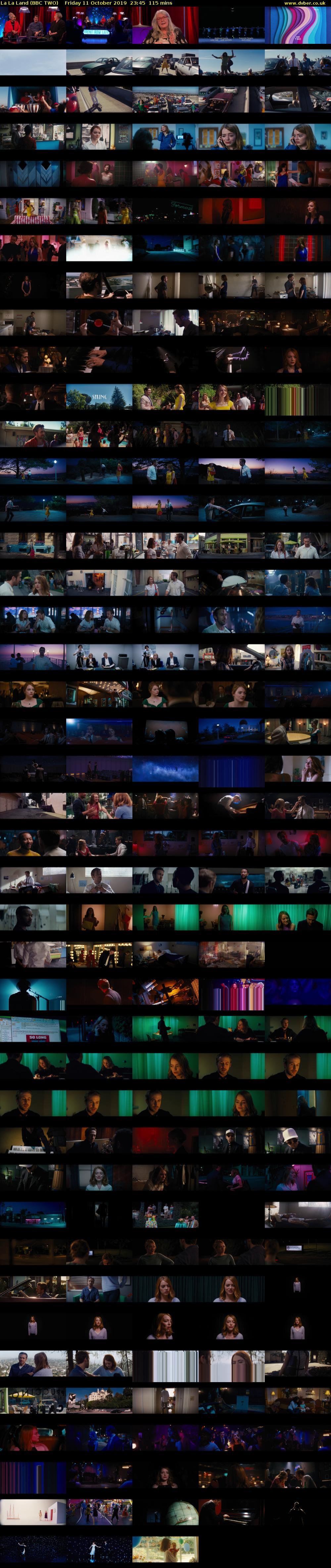 La La Land (BBC TWO) Friday 11 October 2019 23:45 - 01:40