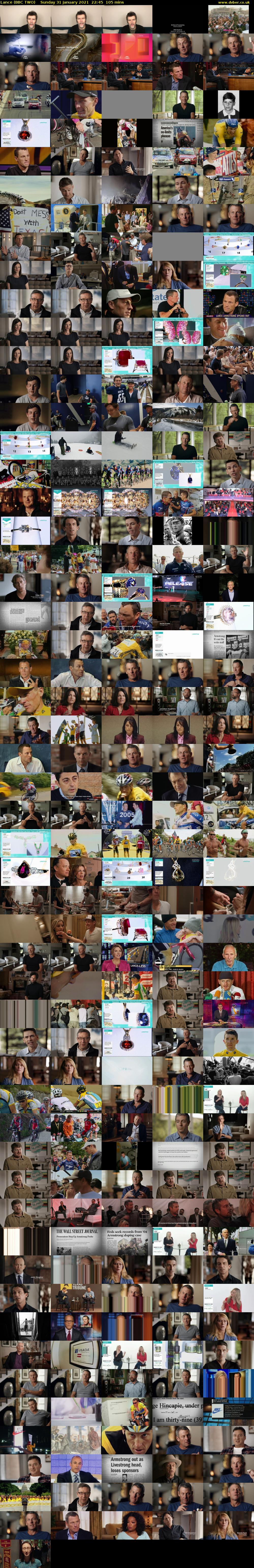 Lance (BBC TWO) Sunday 31 January 2021 22:45 - 00:30