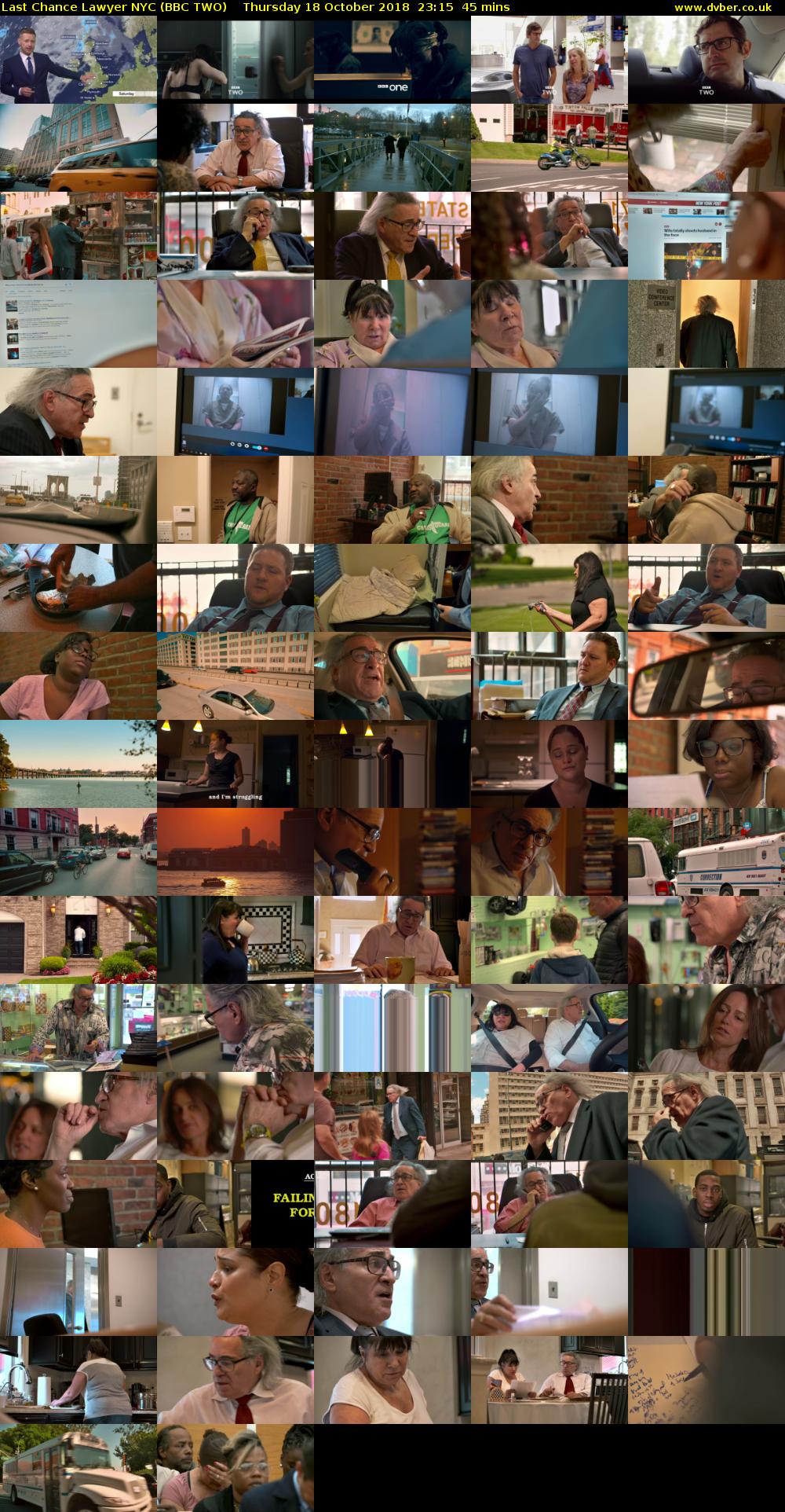 Last Chance Lawyer NYC (BBC TWO) Thursday 18 October 2018 23:15 - 00:00