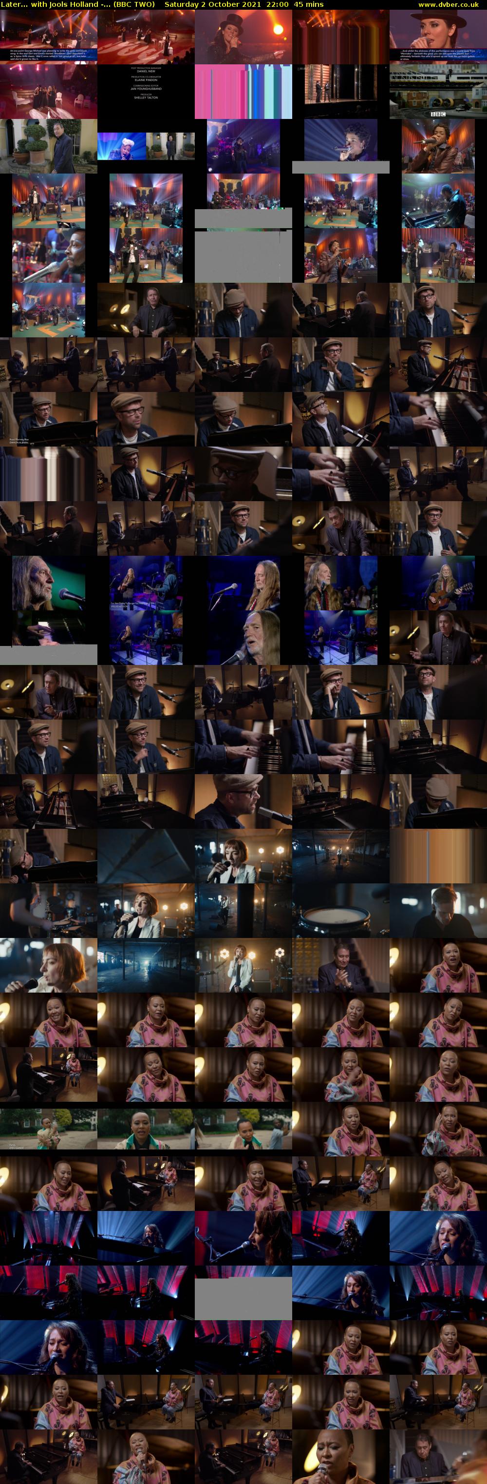 Later... with Jools Holland -... (BBC TWO) Saturday 2 October 2021 22:00 - 22:45