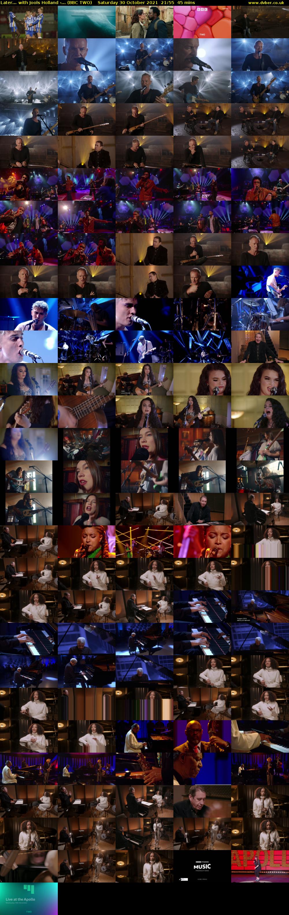Later... with Jools Holland -... (BBC TWO) Saturday 30 October 2021 21:55 - 22:40
