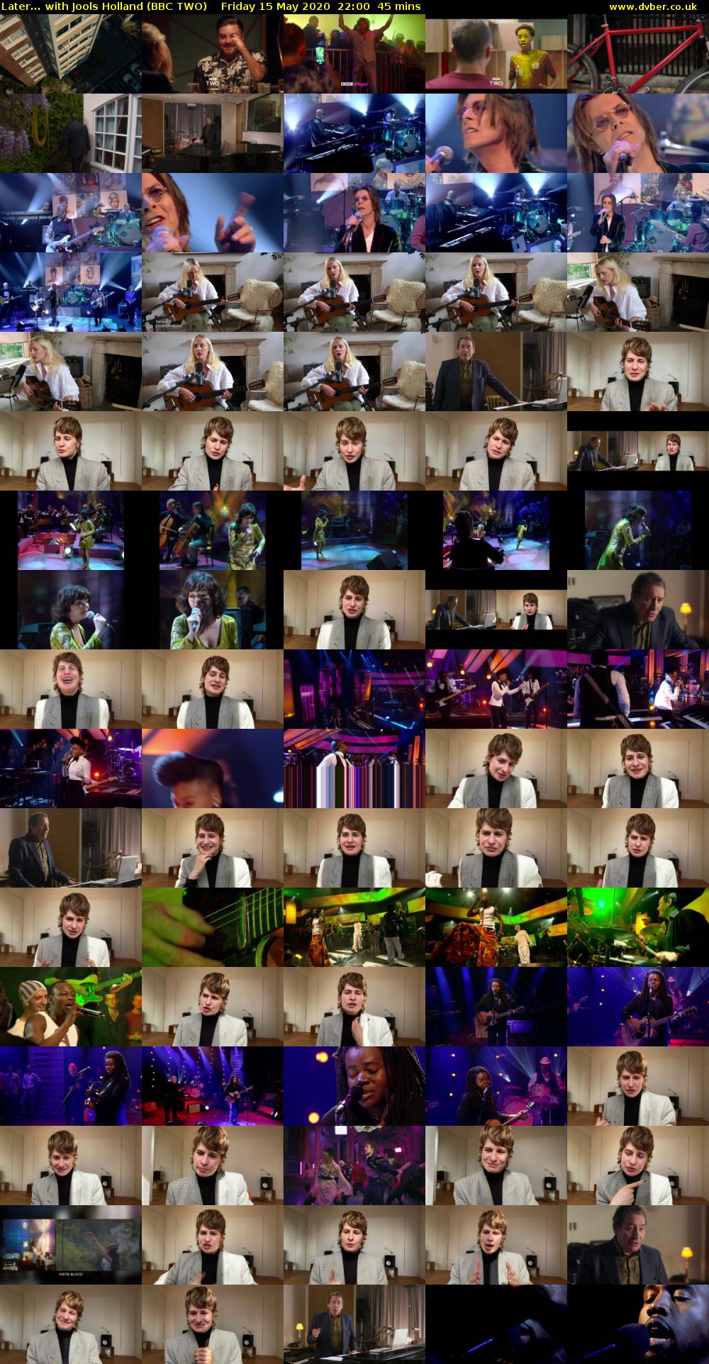 Later... with Jools Holland (BBC TWO) Friday 15 May 2020 22:00 - 22:45