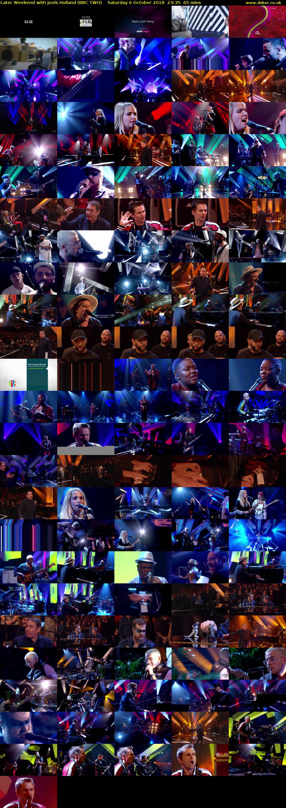 Later Weekend with Jools Holland (BBC TWO) Saturday 6 October 2018 23:35 - 00:40