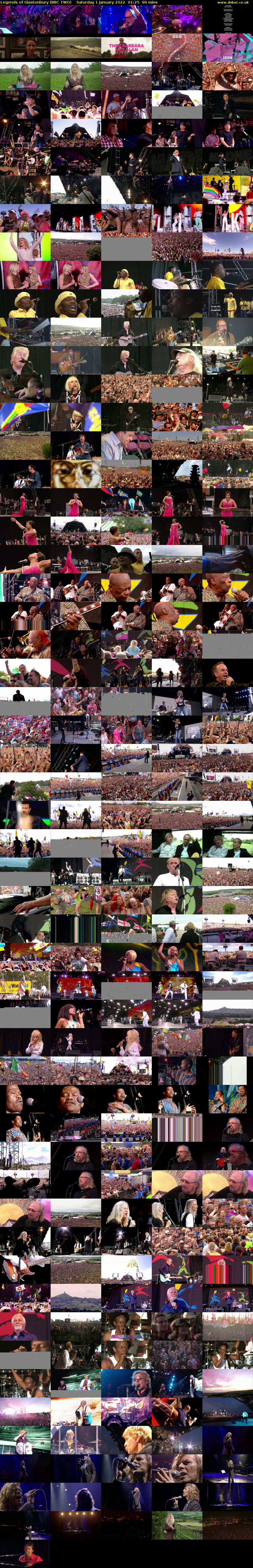 Legends of Glastonbury (BBC TWO) Saturday 1 January 2022 01:25 - 02:55