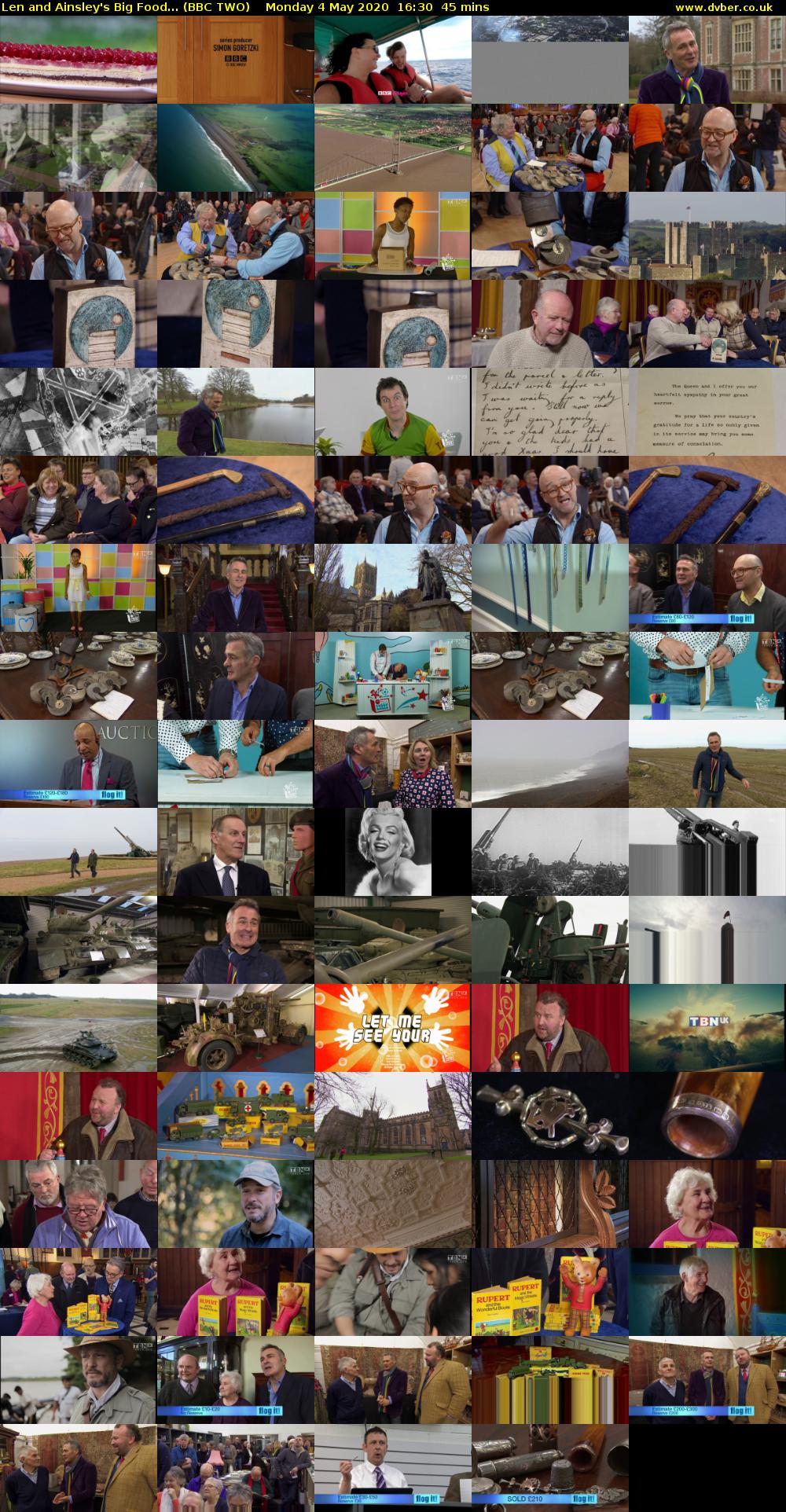 Len and Ainsley's Big Food... (BBC TWO) Monday 4 May 2020 16:30 - 17:15