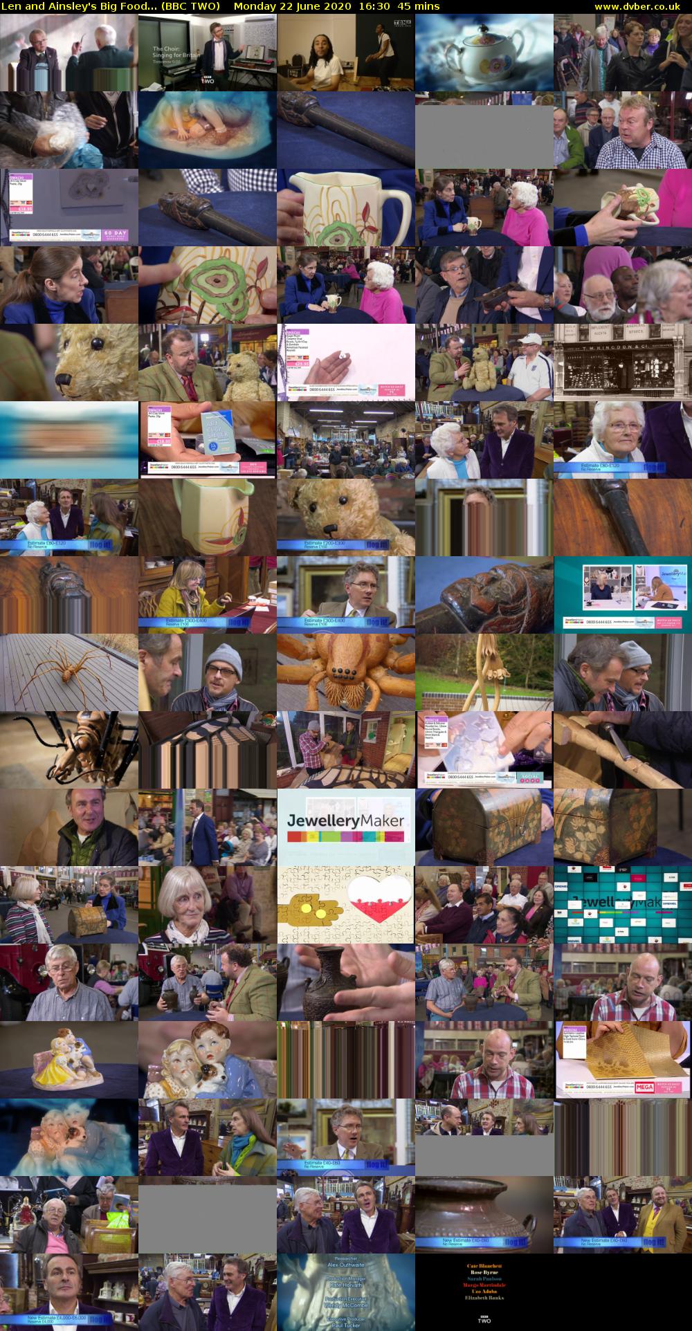 Len and Ainsley's Big Food... (BBC TWO) Monday 22 June 2020 16:30 - 17:15