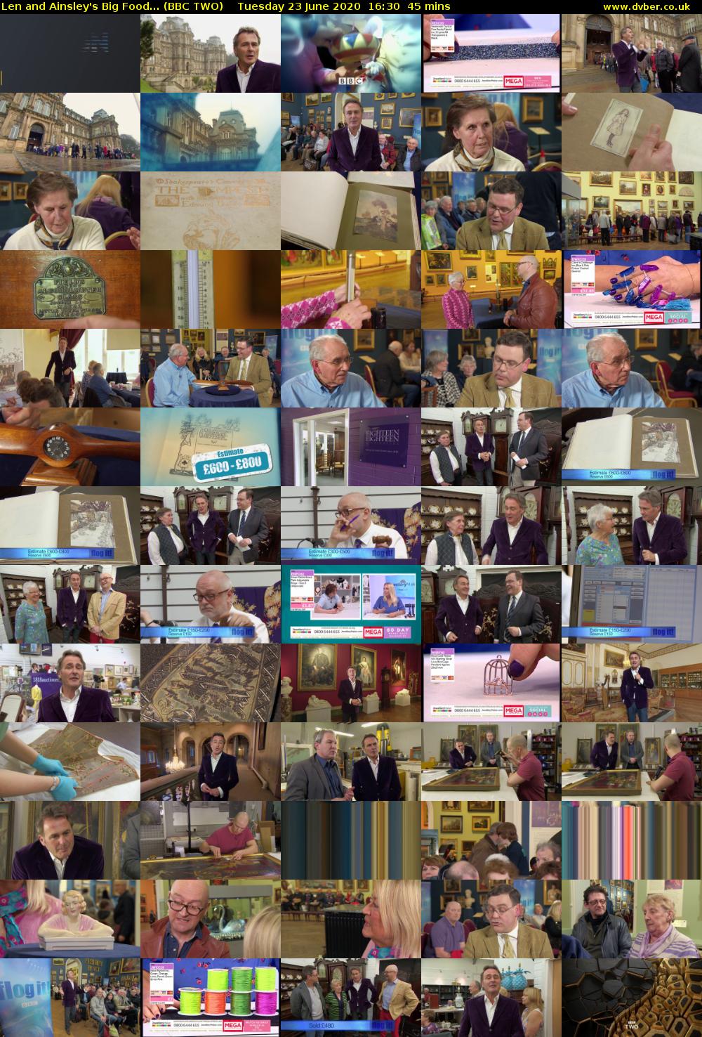 Len and Ainsley's Big Food... (BBC TWO) Tuesday 23 June 2020 16:30 - 17:15