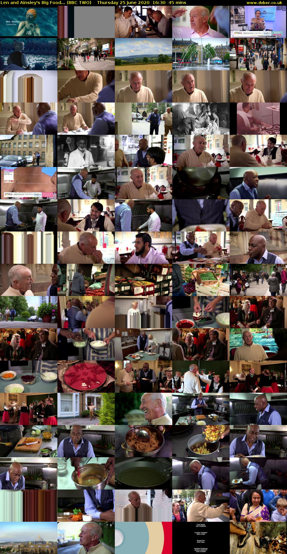 Len and Ainsley's Big Food... (BBC TWO) Thursday 25 June 2020 16:30 - 17:15