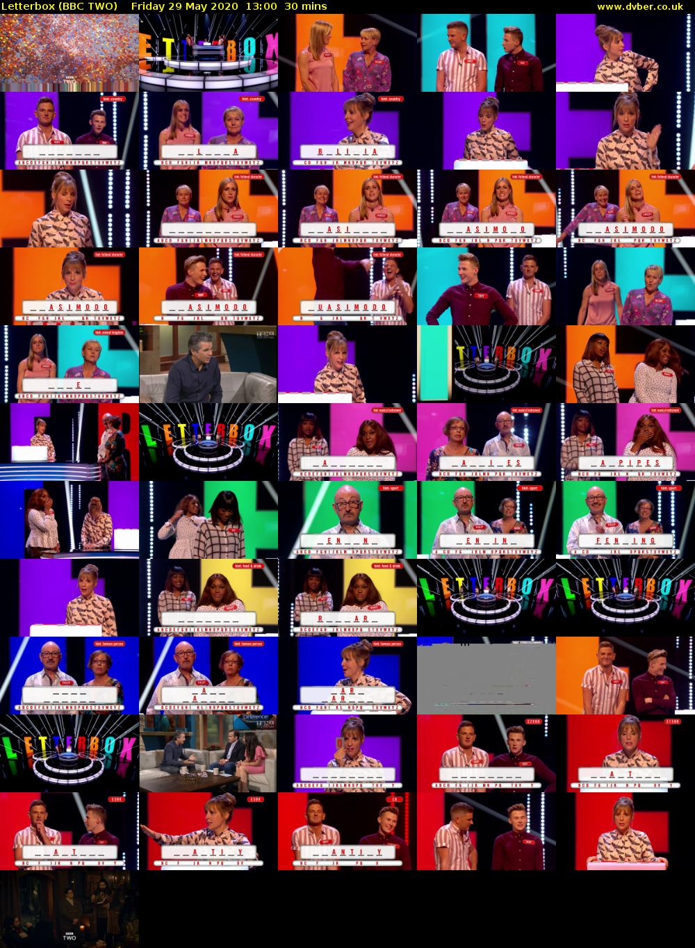 Letterbox (BBC TWO) Friday 29 May 2020 13:00 - 13:30