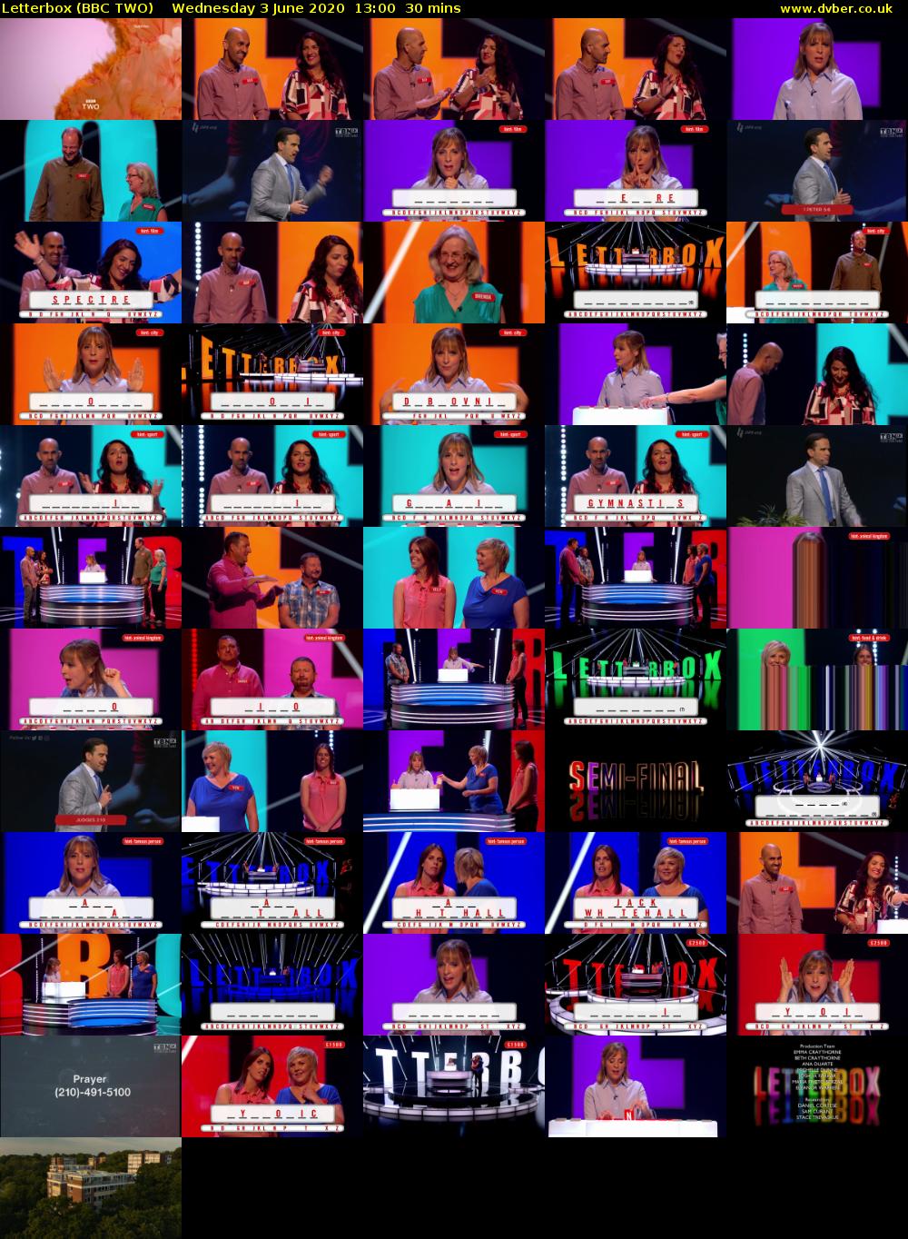 Letterbox (BBC TWO) Wednesday 3 June 2020 13:00 - 13:30