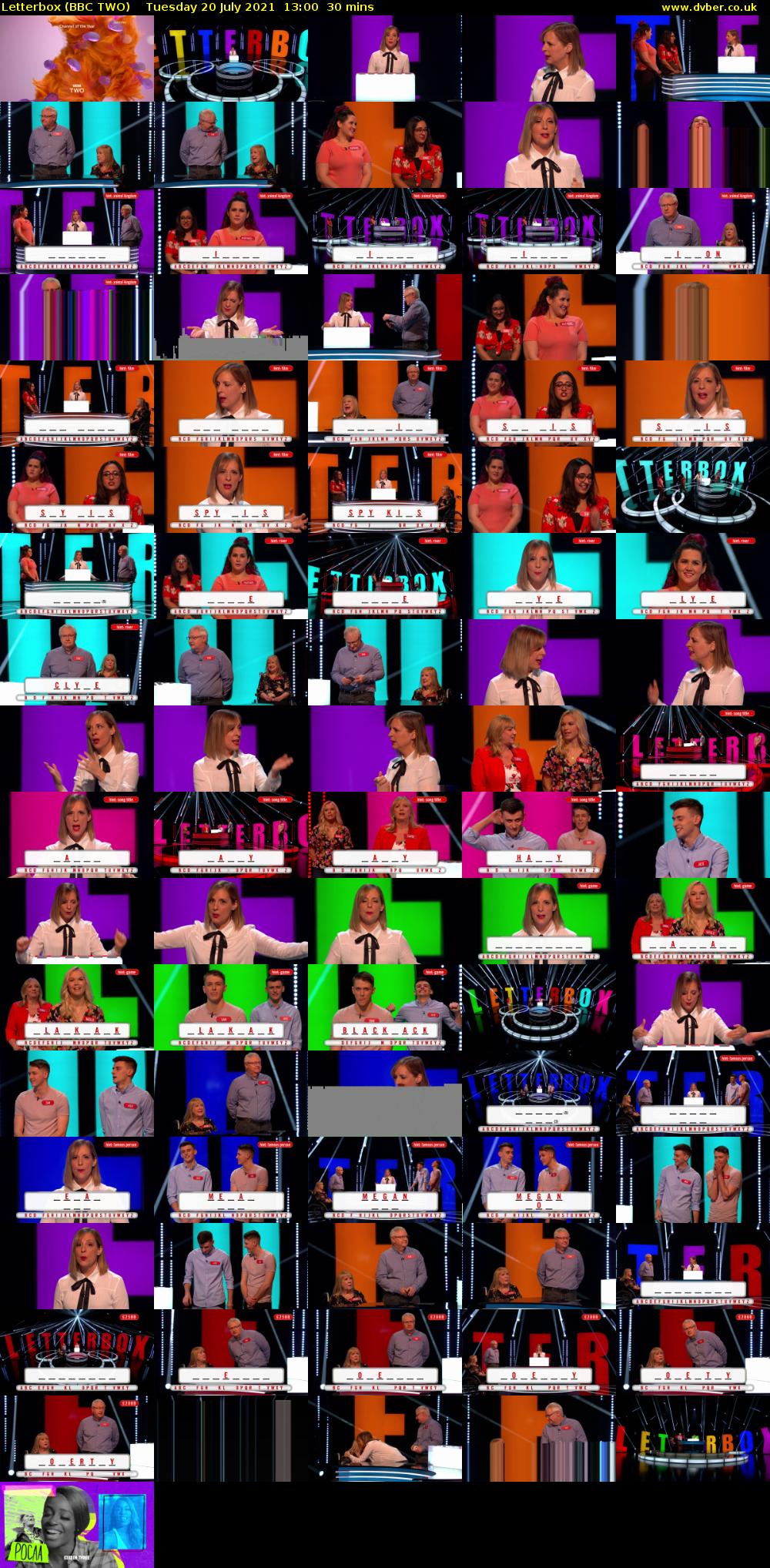 Letterbox (BBC TWO) Tuesday 20 July 2021 13:00 - 13:30