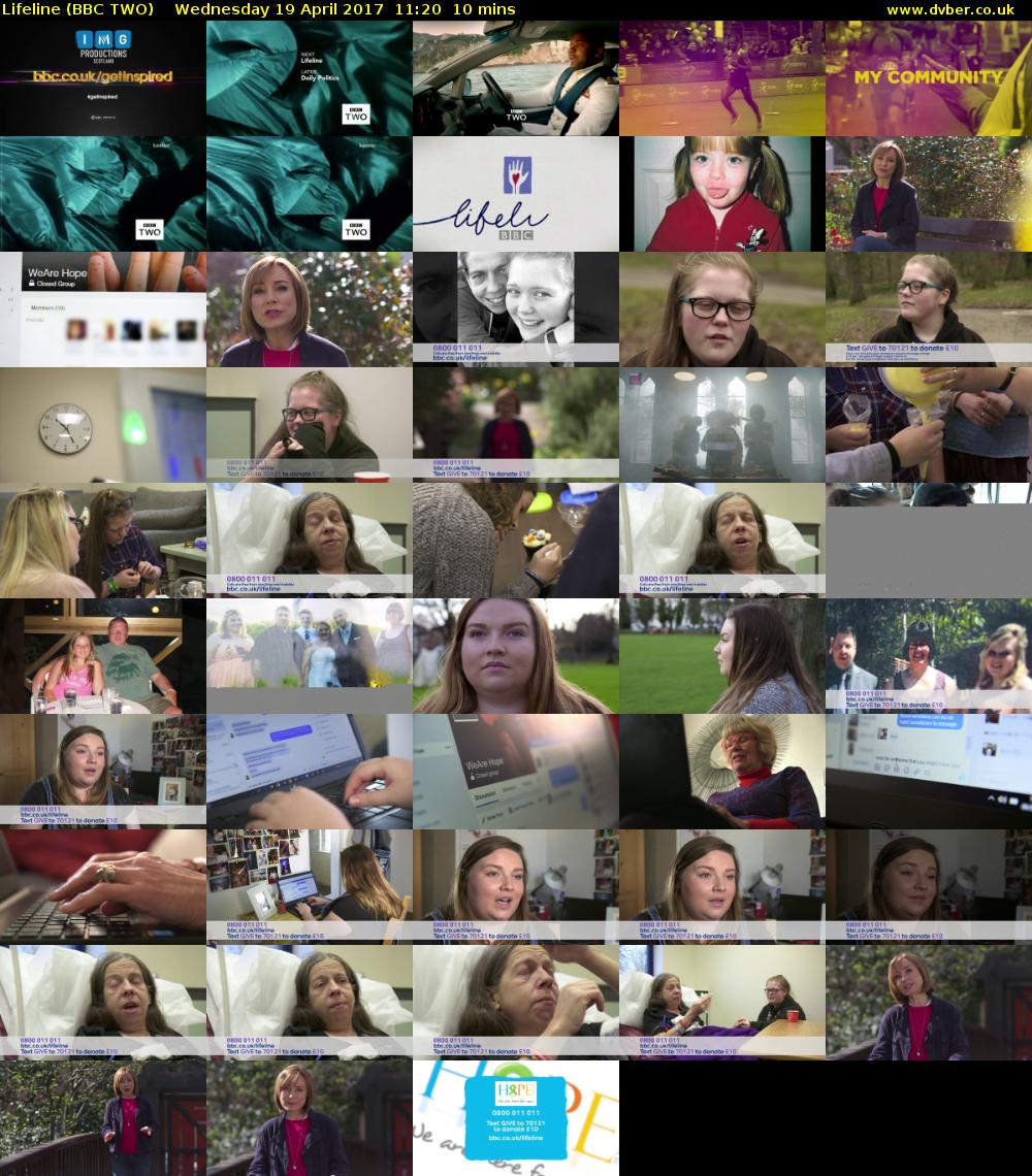 Lifeline (BBC TWO) Wednesday 19 April 2017 11:20 - 11:30
