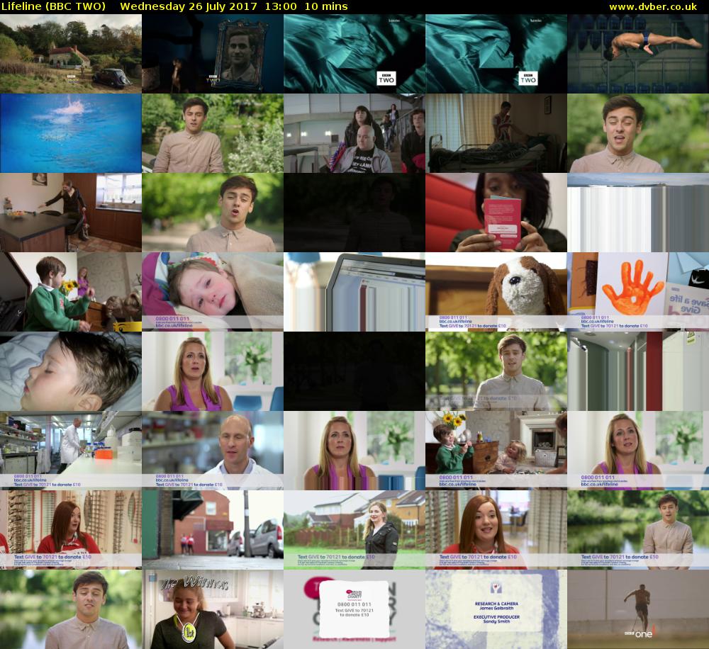 Lifeline (BBC TWO) Wednesday 26 July 2017 13:00 - 13:10
