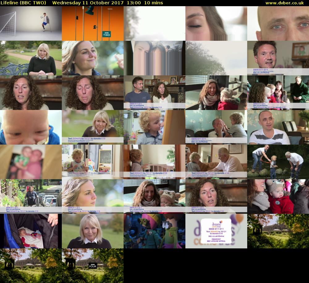 Lifeline (BBC TWO) Wednesday 11 October 2017 13:00 - 13:10