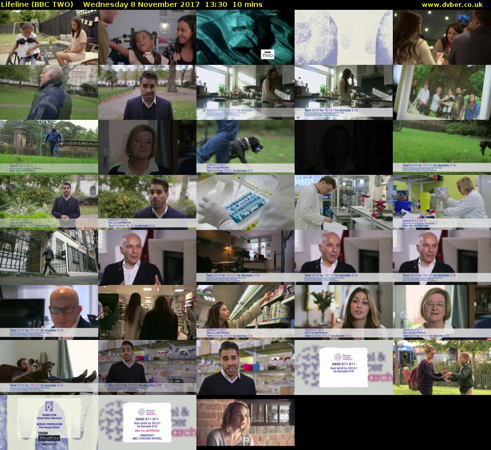 Lifeline (BBC TWO) Wednesday 8 November 2017 13:30 - 13:40