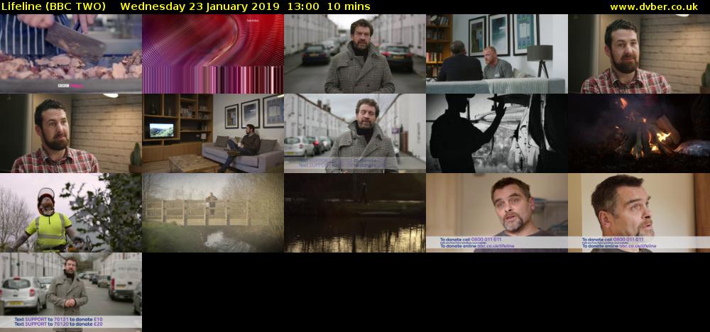 Lifeline (BBC TWO) Wednesday 23 January 2019 13:00 - 13:10
