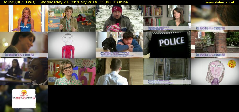 Lifeline (BBC TWO) Wednesday 27 February 2019 13:00 - 13:10