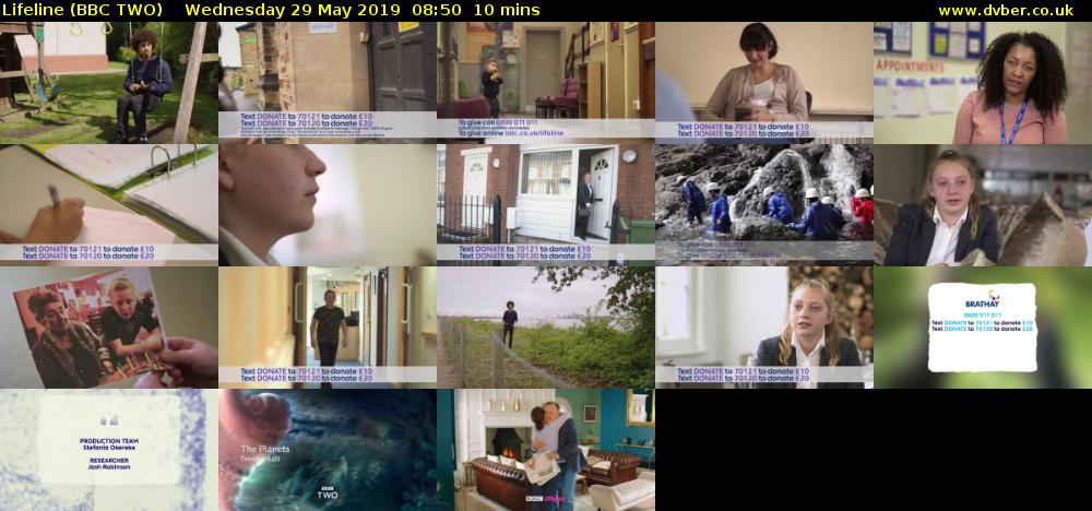 Lifeline (BBC TWO) Wednesday 29 May 2019 08:50 - 09:00