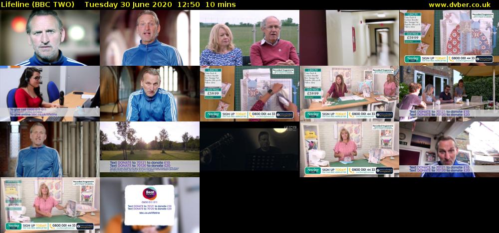 Lifeline (BBC TWO) Tuesday 30 June 2020 12:50 - 13:00