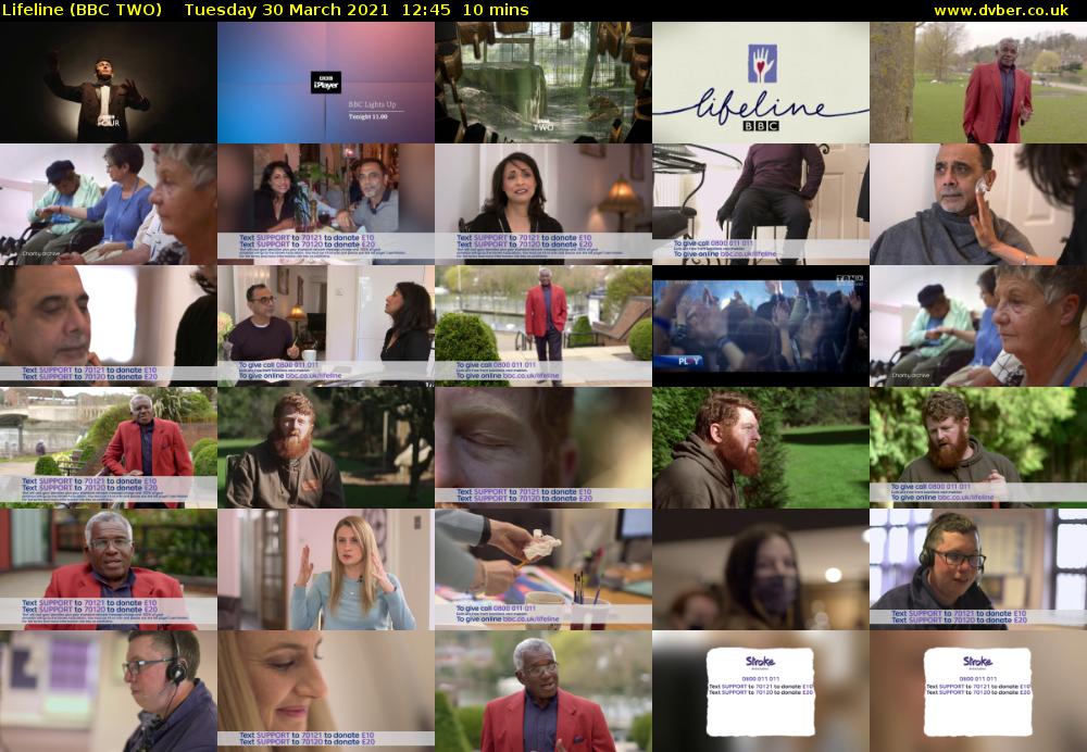 Lifeline (BBC TWO) Tuesday 30 March 2021 12:45 - 12:55