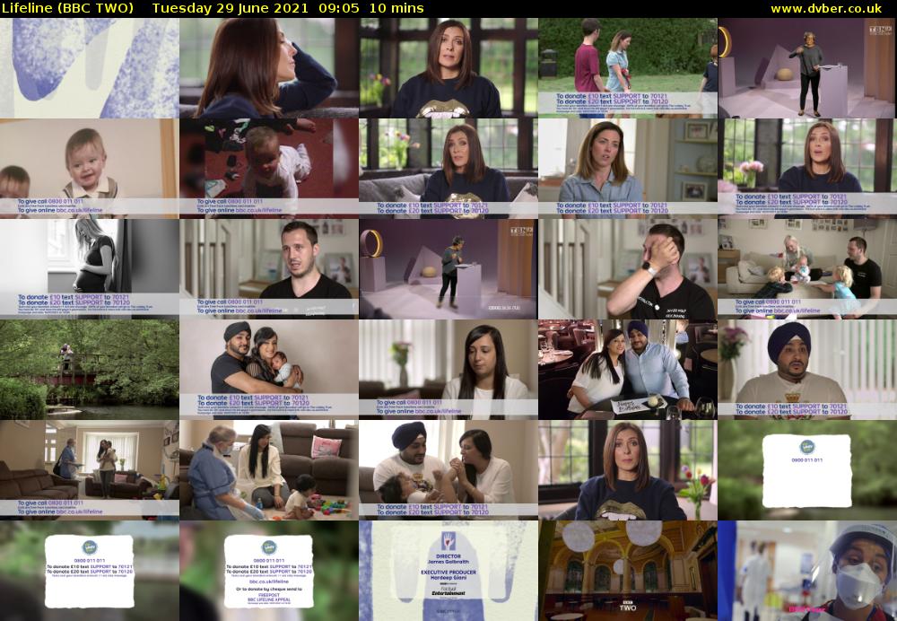 Lifeline (BBC TWO) Tuesday 29 June 2021 09:05 - 09:15